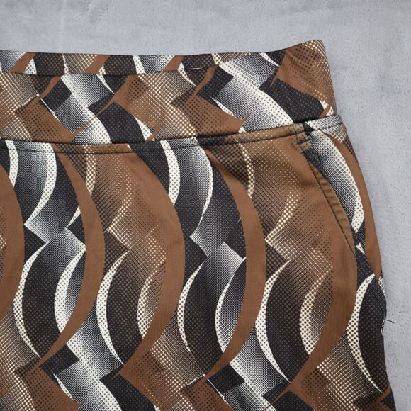 Fringe Skort Womens S Multicolor Short Elastic Waist Stretch Pocket Pull On - Picture 6 of 13